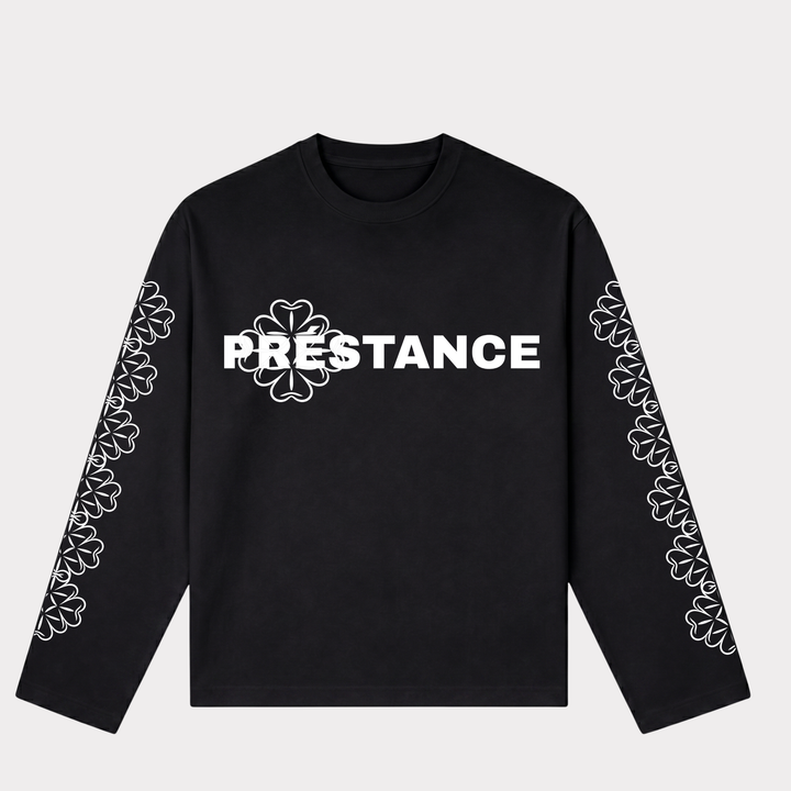 PRÉSTANCE ATELIER - BLOOM LONGSLEEVE ZWART/WIT