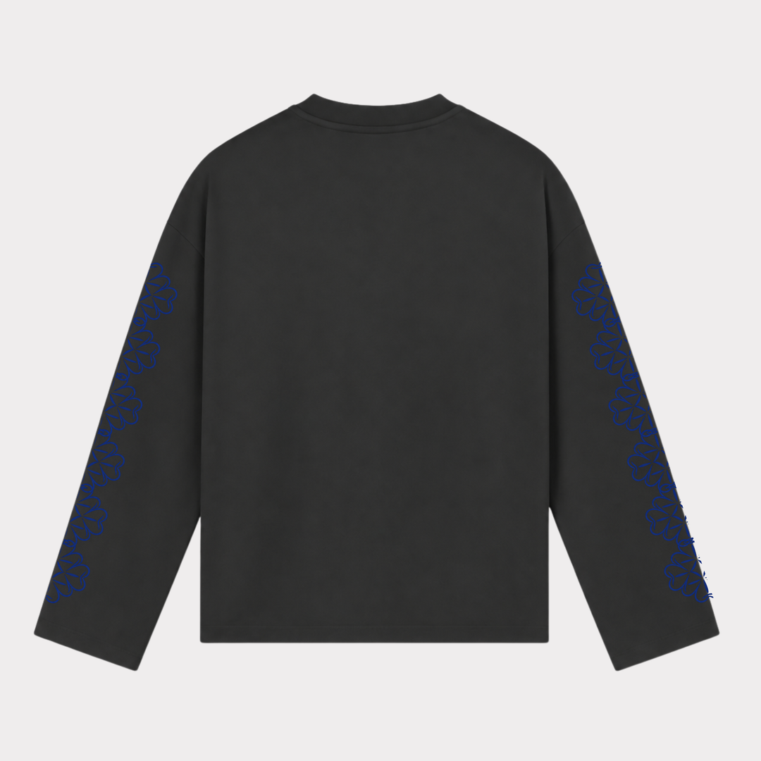 PRÉSTANCE ATELIER - BLOOM LONGSLEEVE ZWART/DONKERBLAUW