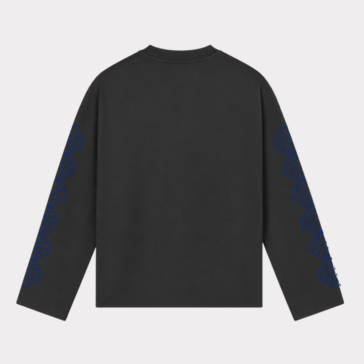 PRÉSTANCE ATELIER - BLOOM LONGSLEEVE ZWART/DONKERBLAUW