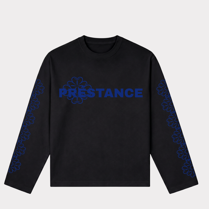 PRÉSTANCE ATELIER - BLOOM LONGSLEEVE ZWART/DONKERBLAUW
