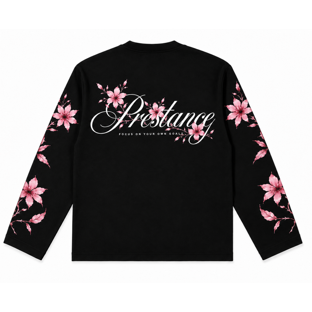 MIDNIGHT BLOOM LONGSLEEVE BLACK