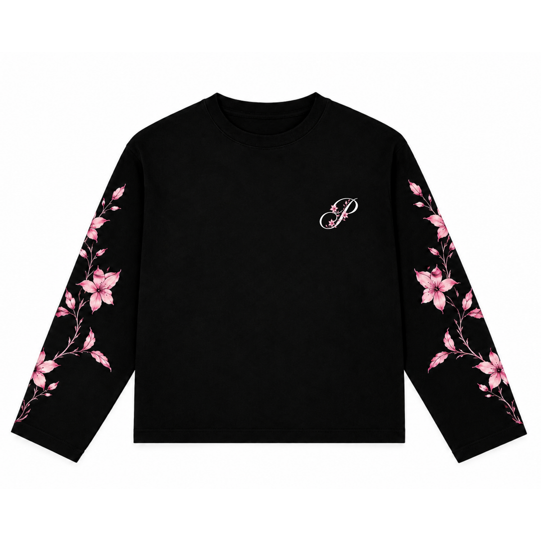 MIDNIGHT BLOOM LONGSLEEVE BLACK