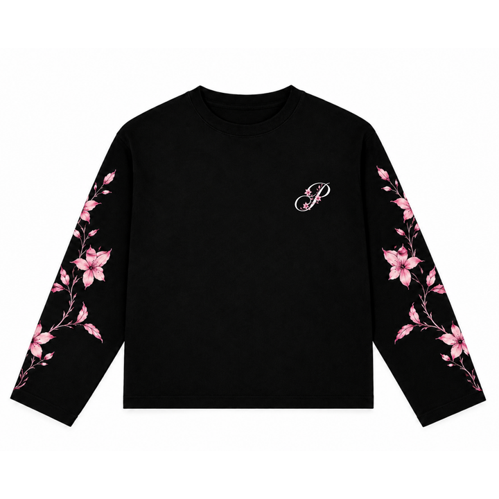 MIDNIGHT BLOOM LONGSLEEVE BLACK