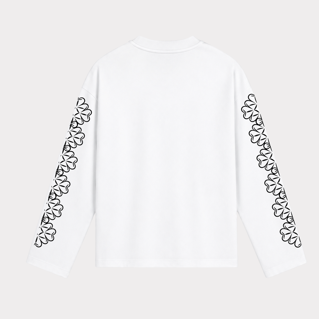 PRÉSTANCE ATELIER - BLOOM LONGSLEEVE WIT/ZWART