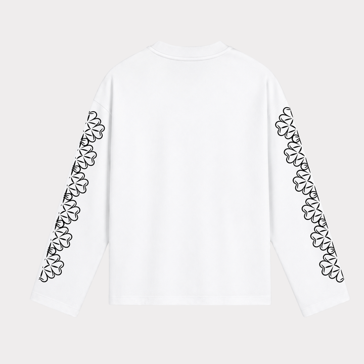 PRÉSTANCE ATELIER - BLOOM LONGSLEEVE WIT/ZWART
